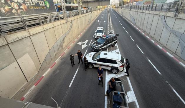 מנהרת לה גארדיה, הבוקר צילום: דוברות המשטרה מבזקים