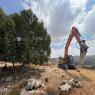 העבודות בנקודה בה יוקם היישוב נטוף צילום: דוברות מועצת בנימין חדשות