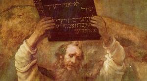 לוחות הברית צילום: ויקיפדיה, רמברנדט, 1659 פרשת כי תשא