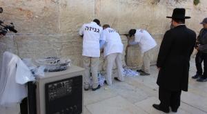 מפנים פתקים בכותל צילום: הקרן למורשת הכותל המערבי חדשות