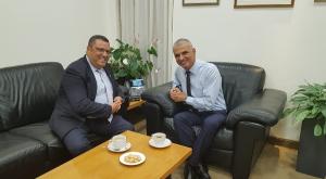 השר כחלון וראש עיריית ירושלים, ליאון צילום: דוברות ראש העיר חדשות