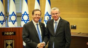 יצחק הרצוג ויריב לוין צילום: דוברות הכנסת, נועם מושקוביץ פוליטי