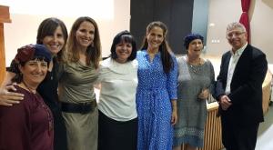 עליזה בלוך עם עו"ד נח קורמן,  עו"ד צילית יעקבסון,  סלעית גבע  צילום: יחצ ברנז'ה