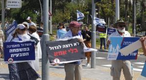 מפגינים באשדוד צילום:  דוד בן חמו חדשות