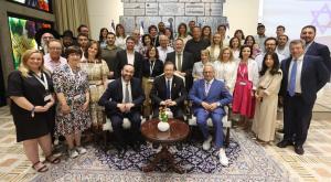 הפגישה בבית הנשיא צילום: יעקב לדרמן חדשות