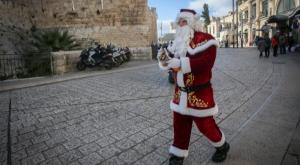 תמונת ארכיון. סנטה קלאוס בירושלים צילום: פלאש 90 תרבות