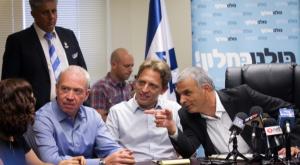 מחלוקת סביב פסקת ההתגברות. כחלון, פולקמן, גלנט ועזריה צילום: פלאש 90. מרים אלסטר חדשות