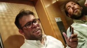 שומר על קור רוח. ח"כ חזן צילום: צילום מסך מפייסבוק ברנז'ה
