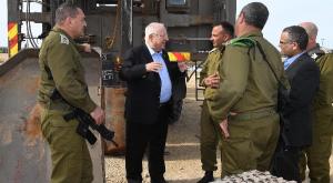 הנשיא באוגדת עזה צילום: מארק ניימן, לע"מ חדשות