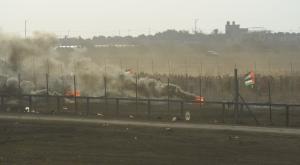 ההתפרעויות על הגדר בסוף השבוע צילום: דובר צה"ל חדשות
