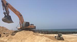 עבודות הקמת המכשול צילום: דוברות משרד הביטחון חדשות