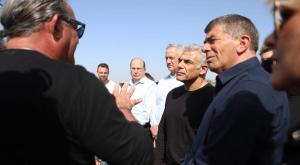 חברי כחול לבן מסיירים בעוטף עזה צילום: יובל כהן אהרונוב חדשות