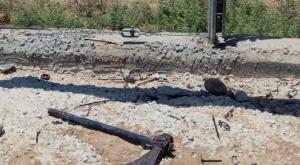 הגרזן שנמצאה על אחד המחבלים צילום: דובר צה"ל חדשות