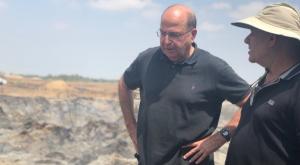 יעלון בסיור בעוטף עזה צילום: דוברות ח"כ יעלון פוליטי