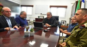 נתניהו, ליברמן ומפקד פיקוד דרום בהערכת מצב צילום: אריאל חרמוני. משרד הביטחון חדשות