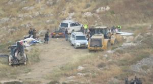 כוחות הביטחון סמוך ליצהר צילום: חנוך רבין התיישבות
