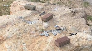 האנדרטה המנותצת צילום: דוברות המועצה האזורית שומרון ביטחון