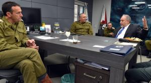 ליברמן, איזנקוט והלוי צילום: אריאל חרמוני. משרד הביטחון חדשות