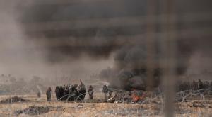 מנסים לחדור לישראל בחסות ההפגנות. הפגנות ברצועת עזה צילום: דובר צה"ל חדשות