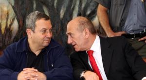 אולמרט וברק בתקופות חבריות יותר צילום: פלאש 90. אריאל ג'רוזולימסקי חדשות