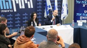 בנט ושקד בהשקת הקמפיין בחודש האחרון לבחירות צילום: ללא חדשות
