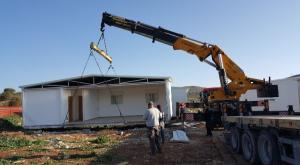 בתים ראשונים ביישוב עמיחי צילום: דוברות מועצת בנימין התיישבות