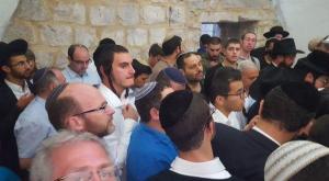המתפללים בכניסה הגדולה ביותר בשנה לקבר יוסף צילום: מועצה אזורית שומרון חדשות