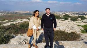 אחינועם ניני בביקור בשומרון צילום: רועי חדי חדשות