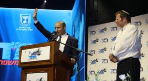 ליפשיץ ובנט בכנס מנהיגי החמ"ד צילום: ששון תירם חינוך