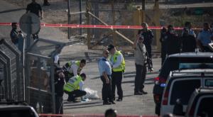 זירת הפיגוע בהר אדר צילום: הדס פרוש/פלאש 90 חדשות