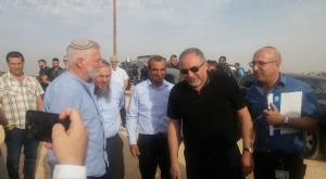 ליברמן בהנחת אבן פינה בנתיב האבות צילום: מטה המאבק בנתיב האבות חדשות