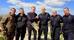 ביקור המפכל בשומרון צילום: רועי חדי התיישבות
