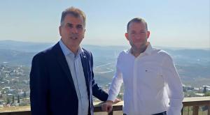 יוסי דגן והשר אלי כהן צילום: רועי חדי התיישבות