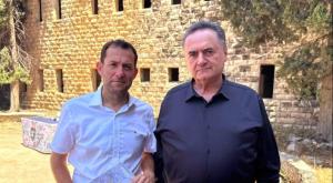 יוסי דגן וישראל כץ בשא-נור צילום: רועי חדי התיישבות