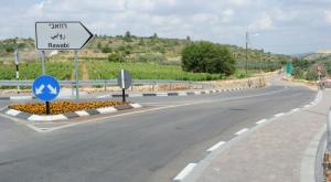 כביש הכניסה לרוואבי צילום: אליהו אבניאל חדשות