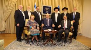 הזוכים עם הנשיא צילום: אלעד מלכה חדשות
