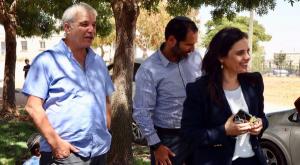 השרה שקד ואבי רואה בסיור צילום: יח"צ חדשות
