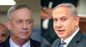 ישבו יחד? נתניהו וגנץ צילום: פלאש 90, נועם ריבקין, מארק ישראל סלם פוליטי
