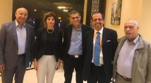 חברי מפלגת מרצ בכינוס ברמאללה צילום: הותר לשימוש חדשות