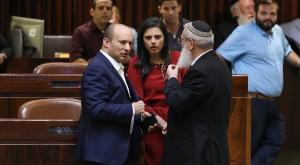 בן דהן, שקד ובנט במשכן הכנסת צילום: פלאש 90 חדשות