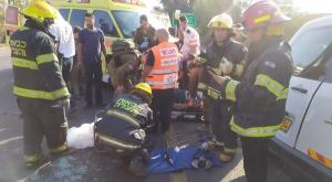 מקום תאונת הדרכים צילום: תיעוד מבצעי כבאות והצלה, נגב מערבי חדשות