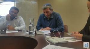 יו"ר הבית היהודי הרב רפי וח"כ אופיר סופר בישיבת הסיעה צילום: הותר לשימוש פוליטי