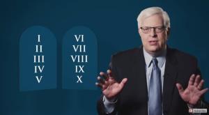 הסרטון של דניס פרגר על עשרת הדברות צילום: צילום מסך חדשות