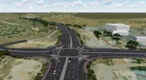 סקיצה של כביש עוקף אל-ערוב צילום: נתיבי ישראל התיישבות