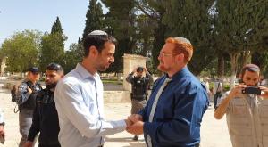 יהודה גליק ואריאל קלנר בהר הבית צילום: הותר לשימוש חדשות