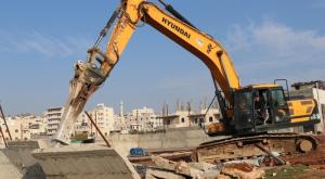 עבודות ההריסה של המנהל צילום: דוברות מתפ"ש התיישבות