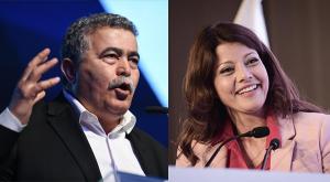 עמיר פרץ ואורלי לוי אבקסיס צילום: תומר נויברג וגילי יערי, פלאש 90 פוליטי