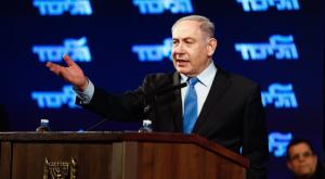נתניהו בכנס בחירות, הערב צילום: פלאש 90 מדיני