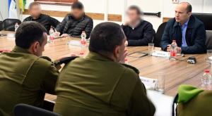 בנט באוגדת עזה צילום: אריאל חרמוני, משרד הביטחון ביטחון