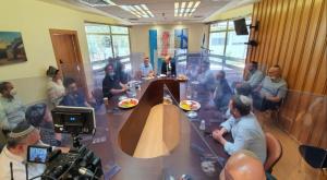 ראשי מועצת יש"ע בישיבת סיעת ימינה צילום: מועצת יש"ע התיישבות